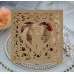 Laser Cut Wedding Invitation Card Off-white Color